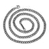 Men’s Sterling Silver Ivy Pattern Cuban Link Chain