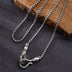 Men's Sterling Silver Ivy Pattern Hooks Box Chain