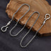 Men's Sterling Silver Ivy Pattern Hooks Box Chain