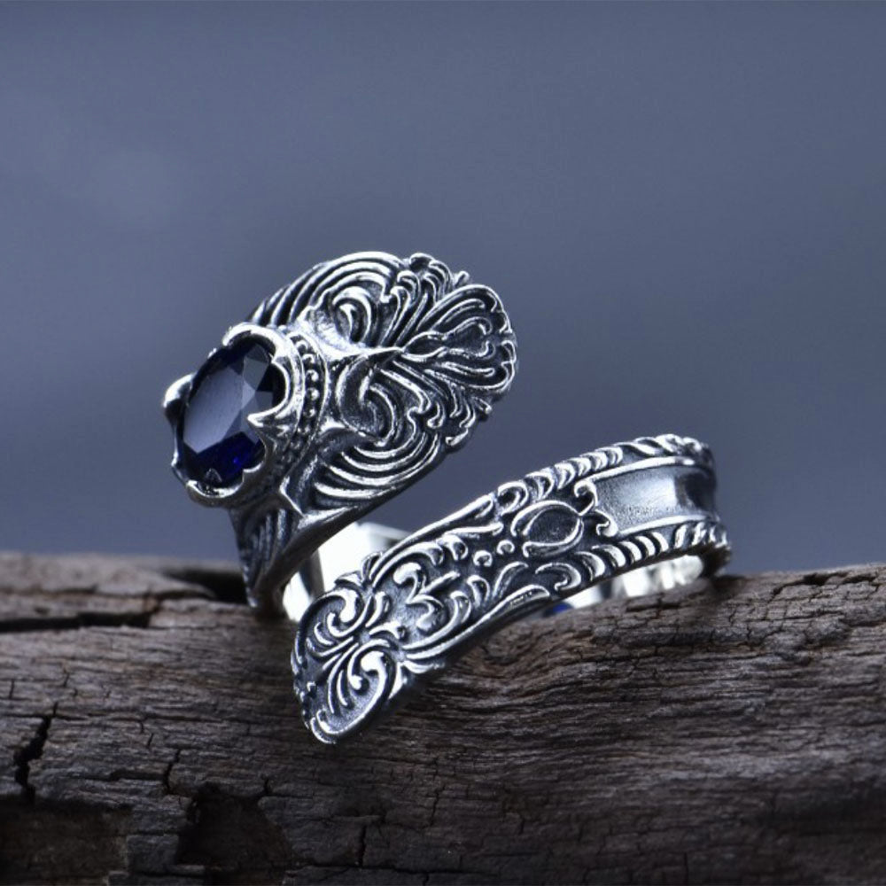 Men's Sterling Silver Ivy Wrap Ring