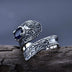 Anillo envolvente de hiedra en plata de ley para hombre