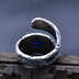 Anillo envolvente de hiedra en plata de ley para hombre