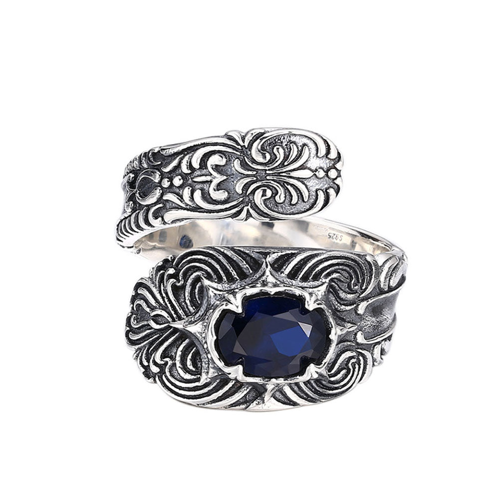 Men's Sterling Silver Ivy Wrap Ring