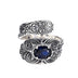Anillo envolvente de hiedra en plata de ley para hombre