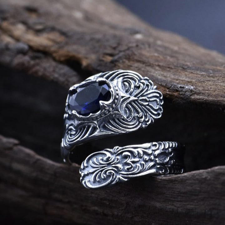 Men's Sterling Silver Ivy Wrap Ring