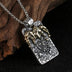 Men's Sterling Silver Joker Necklace