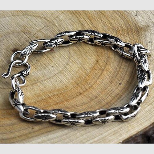 Men's Sterling Silver Link Chain Bracelet