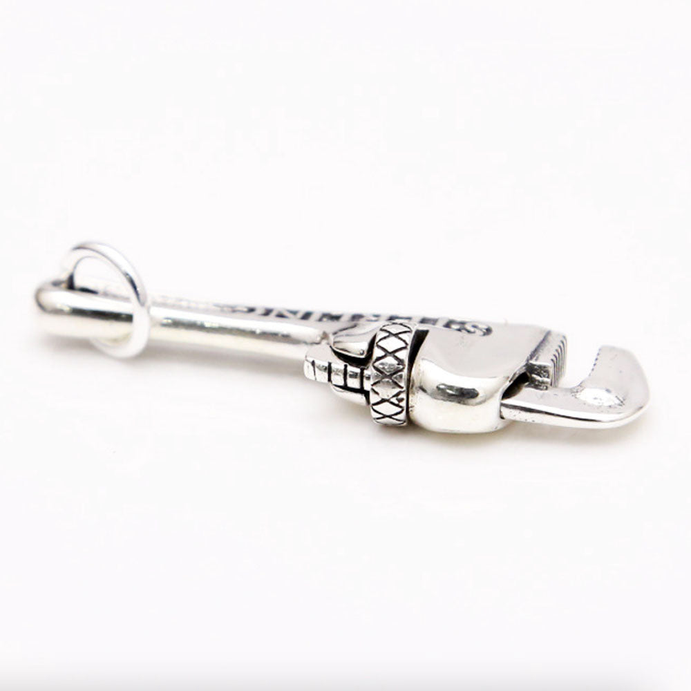 Men's Sterling Silver Pipe Wrench Necklace