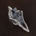 Men's Sterling Silver Raven Skull Pendant Necklace