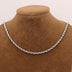 4 mm Men's Sterling Silver Rope Chain 18"-24"