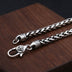 5 mm Men's Sterling Silver Six True Words Mantra Braided Chain 20"-30"
