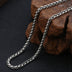 5 mm Men's Sterling Silver Six True Words Mantra Braided Chain 20"-30"
