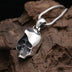Men's Sterling Silver Skull Pendant Necklace