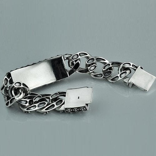 Men's Sterling Silver Skulls Bracelet