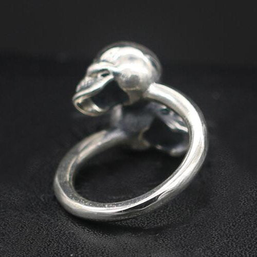 Men's Sterling Silver Skulls Wrap Ring