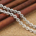 2.5 mm Men's Sterling Silver Thai Anchor Link Chain 18"-30"