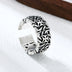 Men's Sterling Silver Thorn-Twined Iron Crosses Ring