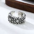 Men's Sterling Silver Thorn-Twined Iron Crosses Ring