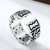 Men's Sterling Silver Thorn-Twined Iron Crosses Ring