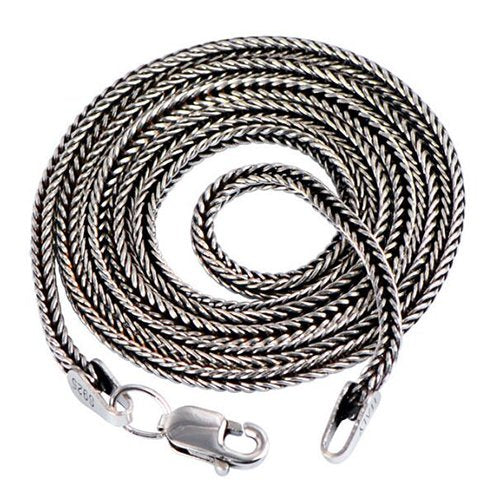 1.6 mm Men's Sterling Silver Wheat Chain 18"-30"