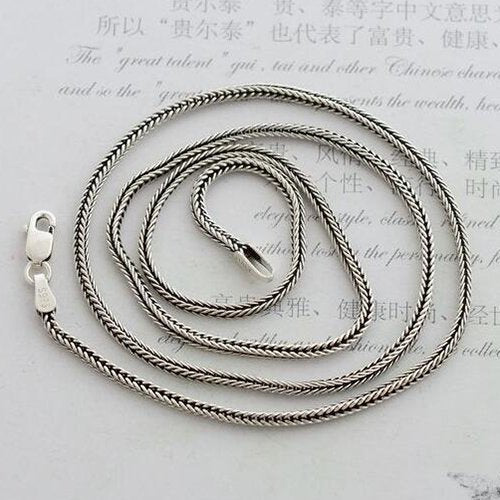 1.6 mm Men's Sterling Silver Wheat Chain 18"-30"