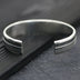 Men's Sterling Silver Zigzag Pattern Cuff Bracelet