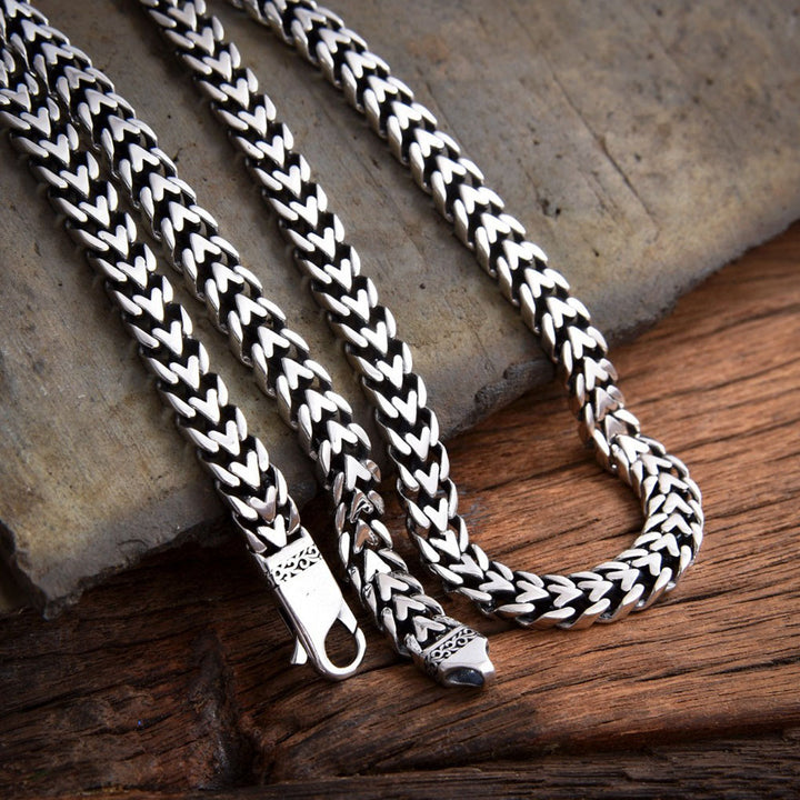 Men’s Sterling Silver Chevron Chain