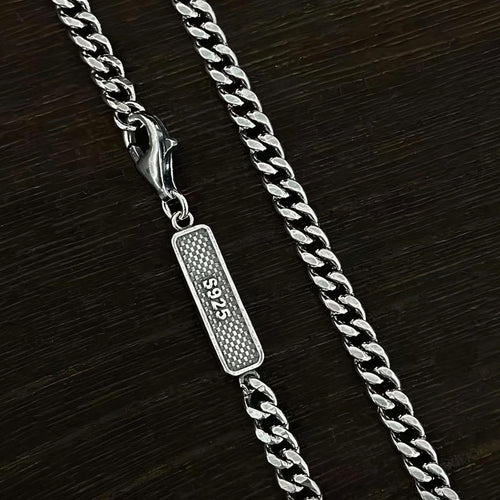 Men's Sterling Silver Cuban Link Chain 4mm