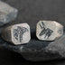Men’s Sterling Silver Horus & Anubis Signet Ring
