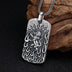 Men's Sterling Silver Lion King Tag Pendant Necklace
