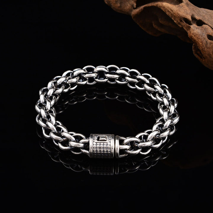 Men's Sterling Silver Multi-Link Chain Bracelet