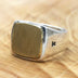 Men’s Sterling Silver Square Signet Ring