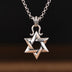 Men’s Sterling Silver Star of David Pendant Necklace