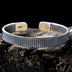 Men’s Sterling Silver Woven Mesh Cuff Bracelet