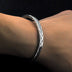 Men's Fine Silver Braided Cuff Bracelet