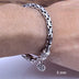 Men's Fine Silver Byzantine Chain Bracelet