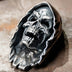 Men's Fine Silver Grim Reaper Skull Necklace