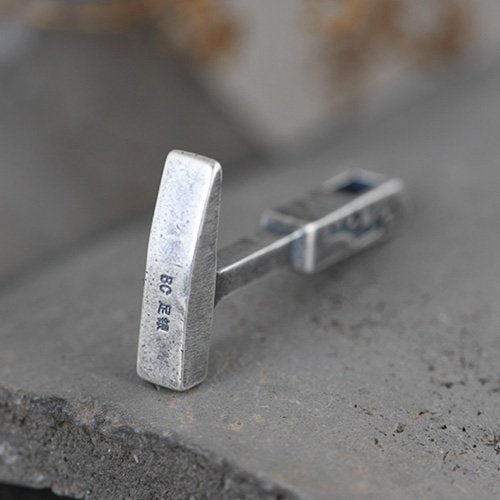 Men's Fine Silver Hammer Necklace