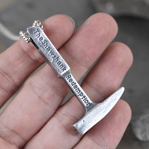 Men's Fine Silver Hammer Necklace