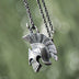 Men's Fine Silver Spartan Mask Necklace