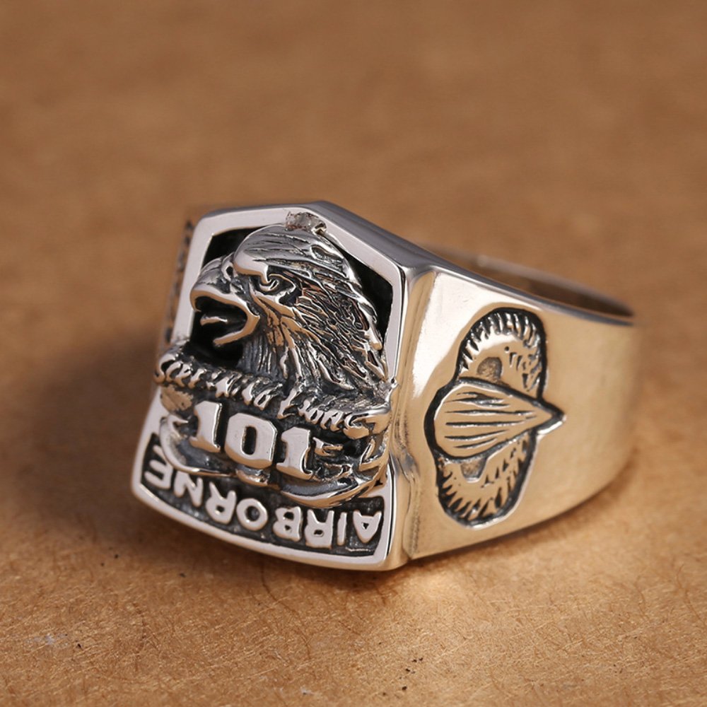 Men's Sterling Silver Airborne Ring