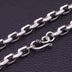8 mm Men's Sterling Silver Anchor Link Chain 20”-26”