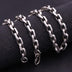 8 mm Men's Sterling Silver Anchor Link Chain 20”-26”