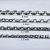 2.5-5 mm Men’s Sterling Silver Anchor Link Chain 18"-28"