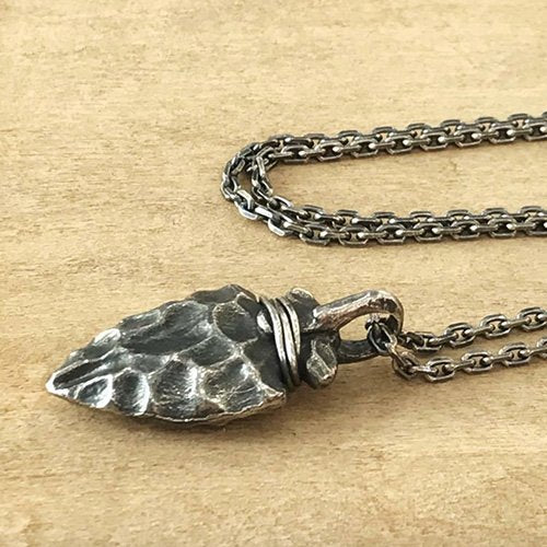 Men's Sterling Silver Ancient Spearhead Necklace