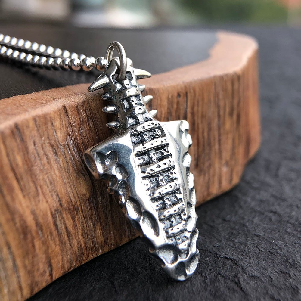 Men's Sterling Silver Ancient Spearhead Necklace