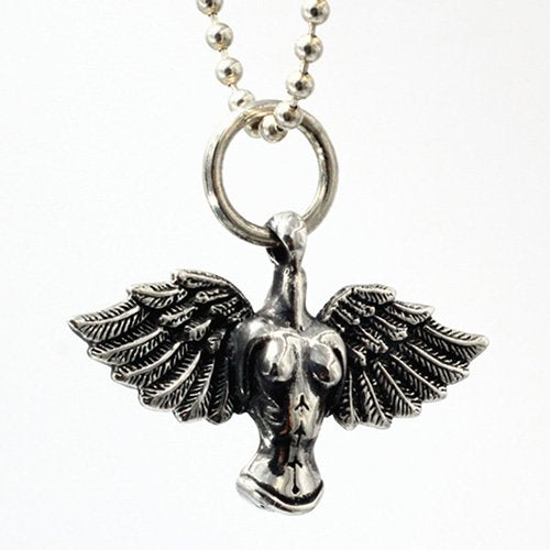 Men's Sterling Silver Angel Necklace