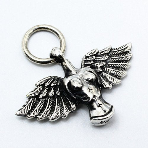 Men's Sterling Silver Angel Necklace