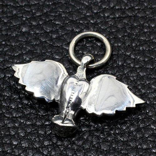 Men's Sterling Silver Angel Necklace