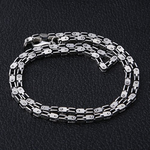 Men's Sterling Silver Box Link Chain 20”-26”